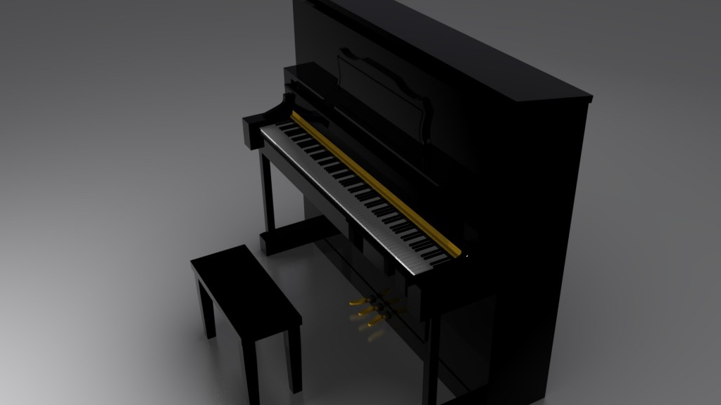 vertical piano with material preview image 1